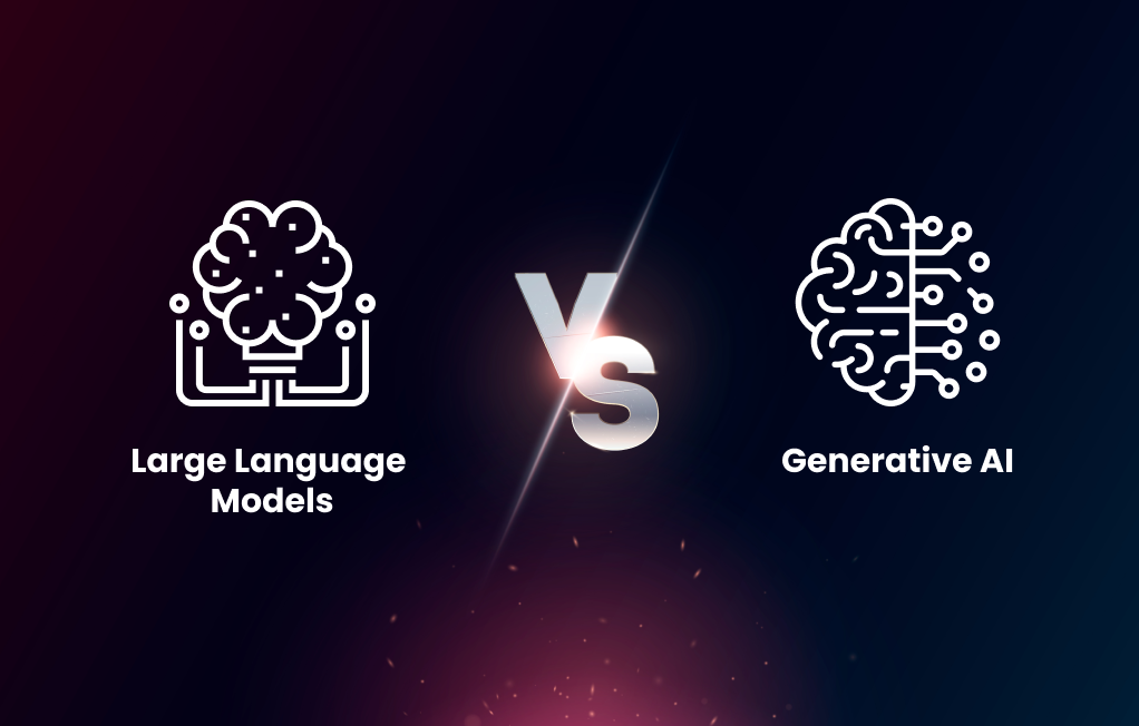 Large Language Models (LLM) vs Generative AI: Understanding the Key Differences